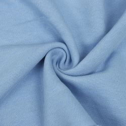 Ткань Футер 3-х нитка, Петля, цвет Светло-Голубой (на отрез)  в Ишим