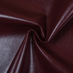 Ткань Дерматин (Кожзам) для мебели, цвет Бордовый (на отрез)  в Ишим