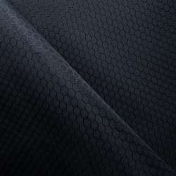 Ткань Оксфорд 300D PU Рип-Стоп СОТЫ, цвет Черный (на отрез)  в Ишим