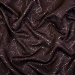 Ткань Блэкаут для штор &quot;Ледовое тиснение цвет Темно-Коричневый&quot; (на отрез)  в Ишим