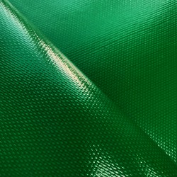 Тентовый материал ПВХ 600 гр/м2 плотная, Зелёный (Ширина 150см), на отрез  в Ишим, 600 г/м2, 1189 руб