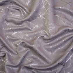 Ткань Блэкаут для штор светозатемняющая 75% &quot;Ледовое тиснение  Серый&quot;   в Ишим