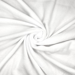 Флис Односторонний 130 гр/м2, цвет Белый (на отрез)  в Ишим