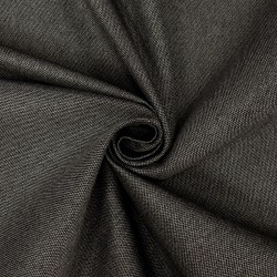 Ткань Рогожка (мебельная), цвет Тёмно-Серый (на отрез)  в Ишим