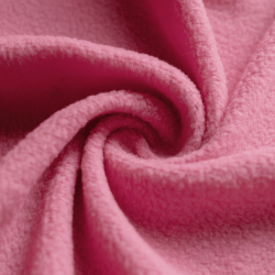 Флис Односторонний 130 гр/м2, цвет Розовый (на отрез)  в Ишим