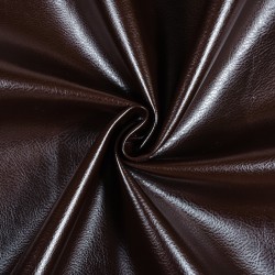 Ткань Дерматин (Кожзам) для мебели, цвет Темно-Коричневый (на отрез)  в Ишим