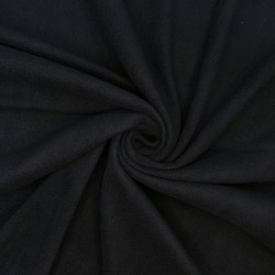 Флис Односторонний 130 гр/м2, цвет Черный (на отрез)  в Ишим