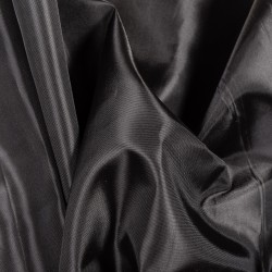 Ткань подкладочная Таффета 190Т, цвет Черный (на отрез)  в Ишим