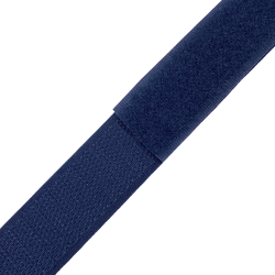 Контактная лента 25мм цвет Тёмно-Синий (Велькро-липучка), на отрез  в Ишим