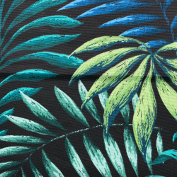 Интерьерная ткань Дак (DUCK), принт &quot;Тропические листья&quot; (на отрез)  в Ишим