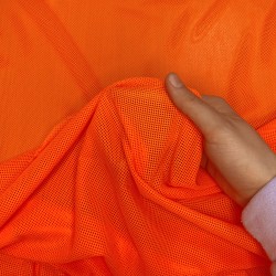 Трикотажная Сетка 75 г/м2, цвет Оранжевый (на отрез)  в Ишим