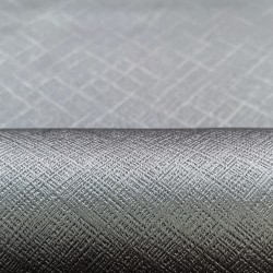 Ткань Блэкаут для штор светозатемняющая 100% &quot;Орнамент Серый&quot; (на отрез)  в Ишим